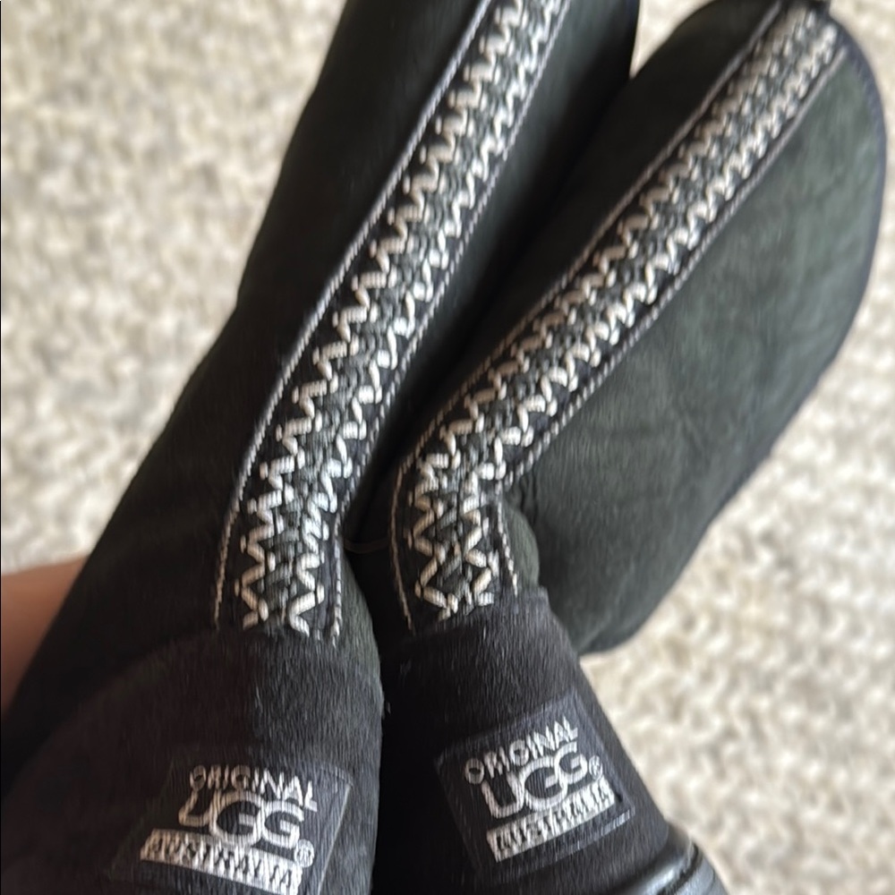 UGG Black Suede Boots - Picture 3 of 9